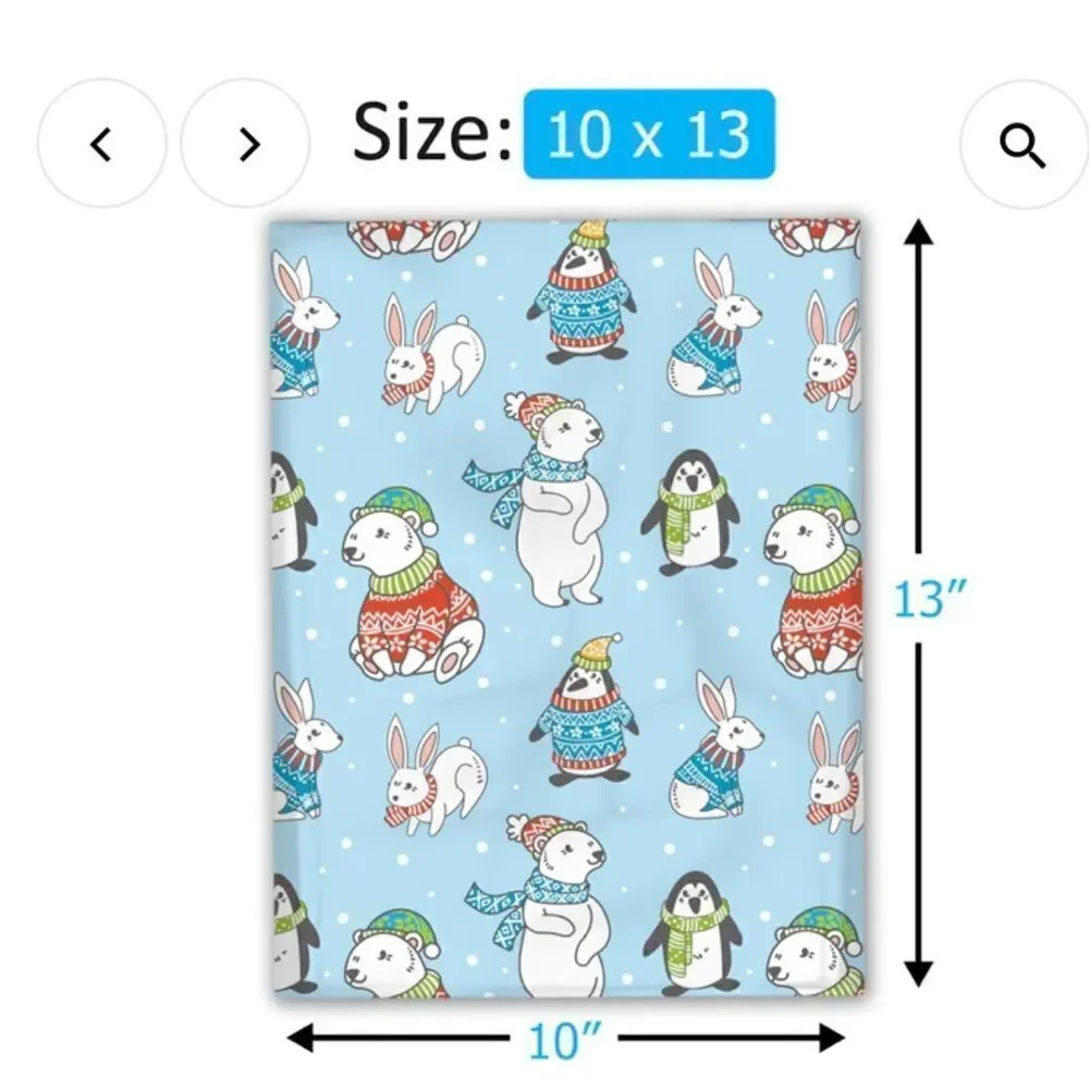 Poly mailers 6x9 and 10x13 sizes 35 poly and 35 stickers